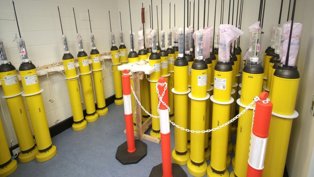 Argo ocean floats used to monitor Atlantic Ocean currents